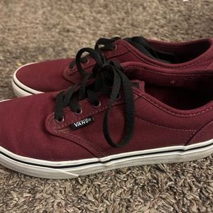 Vans Maroon size 5 youth/ 6.5 women’s